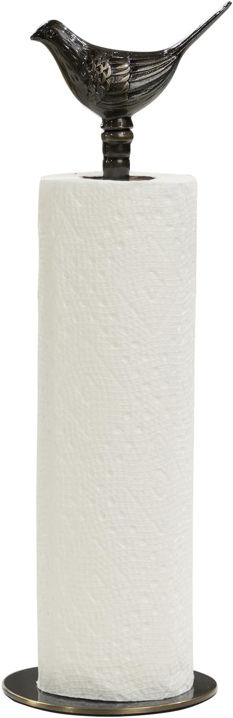 1 Luxurious Brass Paper Towel Holder countertop (Black)