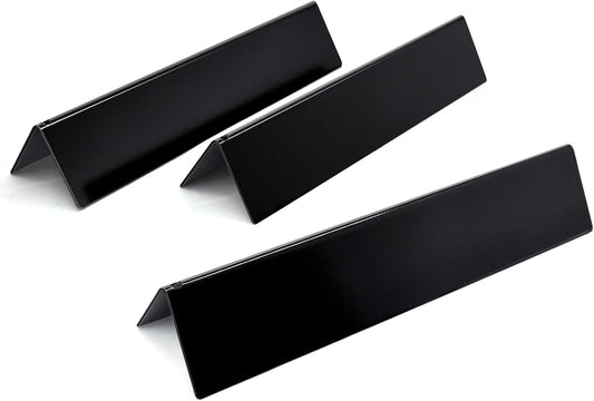 15.3" 7635 Porcelain-Enameled Flavorizer Bars for Spirit 200 Series Gas Grills, Spirit E210, S210, E220, S220 with Front Control Knobs, Set of 3 Heat Plates Flavorizer Bars Replacement for Weber 7635