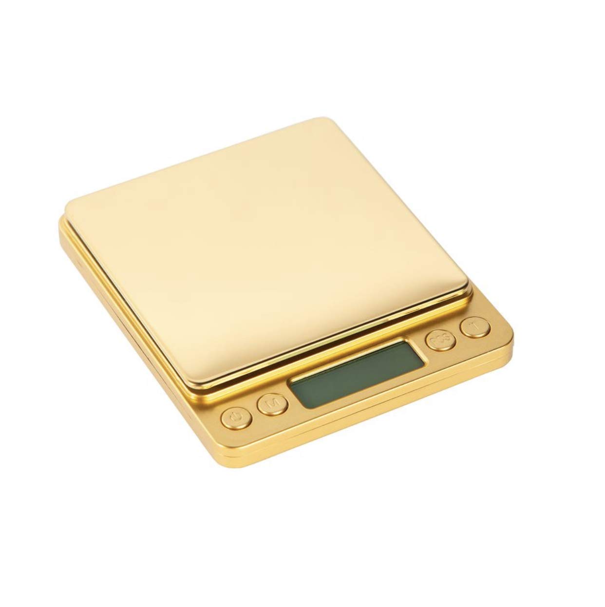 Street Kingz Gold Digital Scale - High Precision 1000g Capacity Portable Food Scale with Multi- Unit Conversion & Piece Counting - Mini Scale Includes 2 Weighing Bowls & 2 AAA Batteries