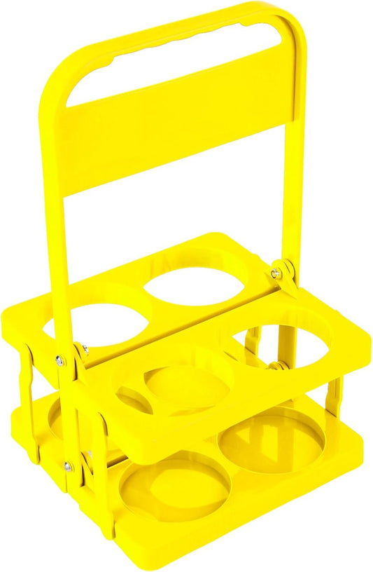 musbus Reusable Drink Carrier with Handle for Doordash, Grubhub, Portable Cup/Coffee Holder Accessories for Delivery, Foldable Drinks Caddy with Tray, Car Durable Plastic Festive Bottle, Vacation