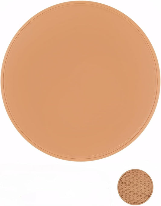 5-Pack Silicone Trivet Mats for Hot Pots,Pans & Dishes – Non-Slip Heat Resistant Round Placemats, Kitchen Counter Protectors & Coasters (Home Essentials Orange 6.3"*6.3"*0.24")