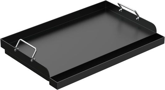 LS'BABQ Universal Flat Top Griddle for Gas/Electric/Charcoal Grills, 25" x 16.5" Nonstick Carbon Steel Cooking Griddle for Weber, Nexgrill, Charbroil, Camp Chef,Kenmore Skillet Plate Teppanyaki Insert