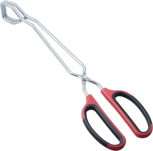13-Inch Stainless Steel Scissor Tongs with Comfort-Grip Handle