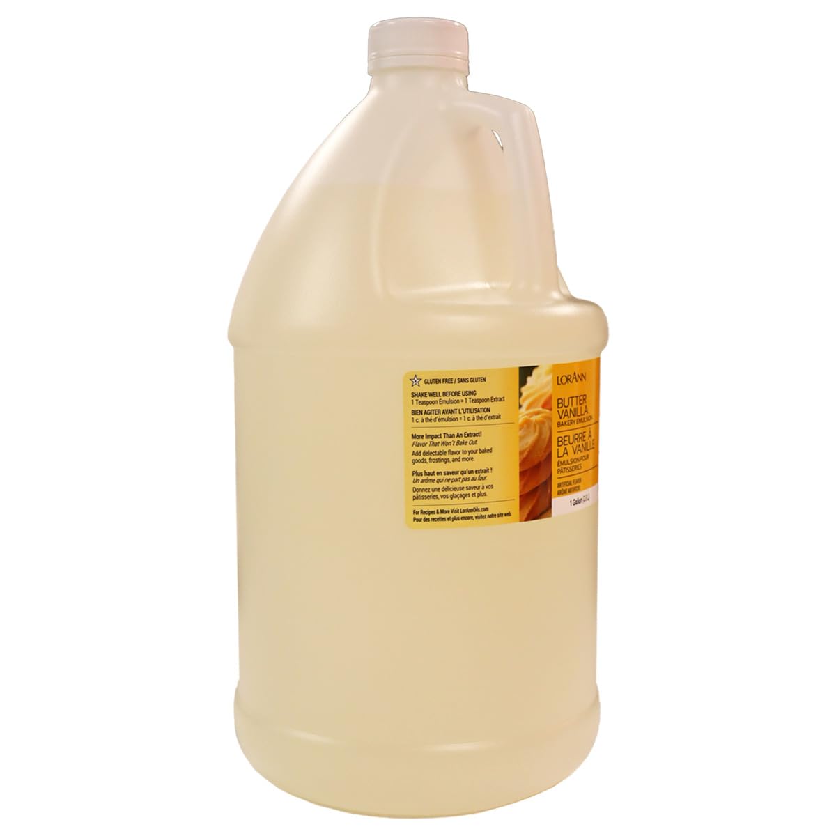 LorAnn Oils Butter Vanilla Bakery Emulsion: True Essence, Ideal for Boosting Fruit Tones in Cakes, Cookies & Desserts, Gluten-Free, Keto-Friendly, Extract Substitute Essential for Your Kitchen