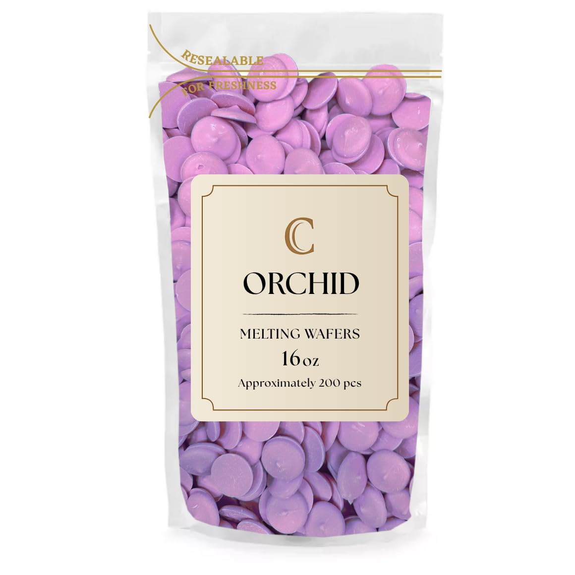 KIDU Orchid Chocolate Melting Wafers 16 Ounces Bulk Perfect For Dipping, Deserts, Baking And More - 1 Pound