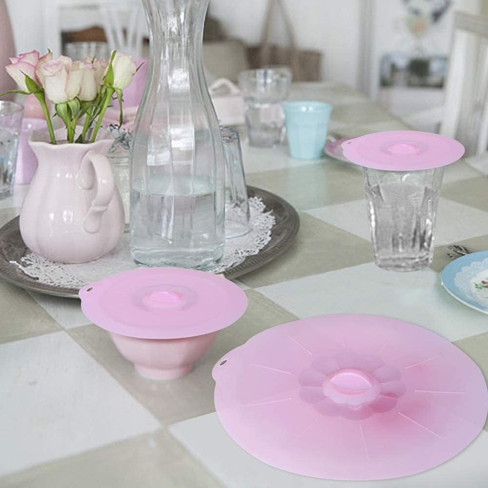 Silicone Lids Covers - Microwave Food Cover for Bowls,Cups,Pots,Pans Food Safe BPA Free Silicone Bowl Covers Easy to Clean and Storage