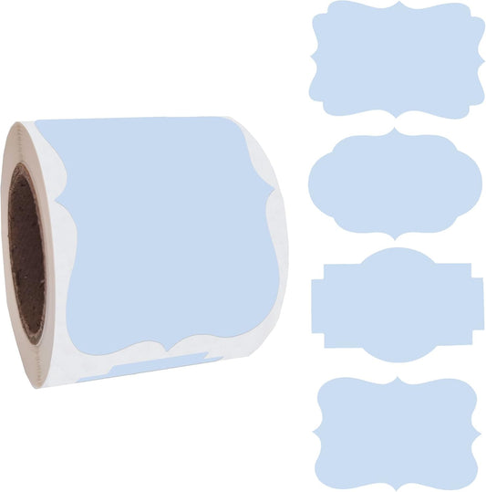 SALEMAR 2x3 inch Light Purple Label Stickers 200PCS Write On Labels for Essential Oil, Bottle, Food Jars, Holiday Presents, Self-Adhesive Name Tags (Light Purple)