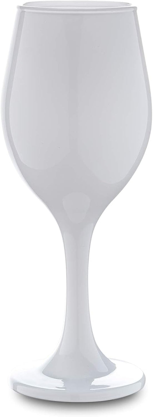 Vikko Décor Wine Glasses, White Wine Glass, 14oz Fancy Wine Glasses With Stem For Red White Wine, Thick And Durable Wine Glass, Dishwasher Safe, Great For Wine Tasting, Set Of 12 Decorative Goblets