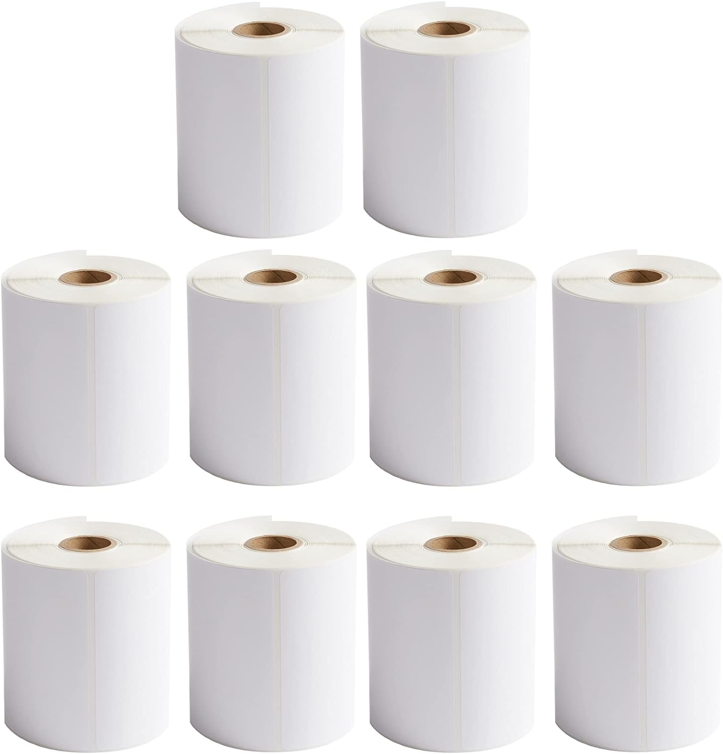 FungLam 10 Rolls 4"x6" Direct Thermal Printer Label, Shipping Labels Compatible with Zebra, Rollo and Most Thermal Printer, Perforated Postage Label Paper, 250 Labels/Roll