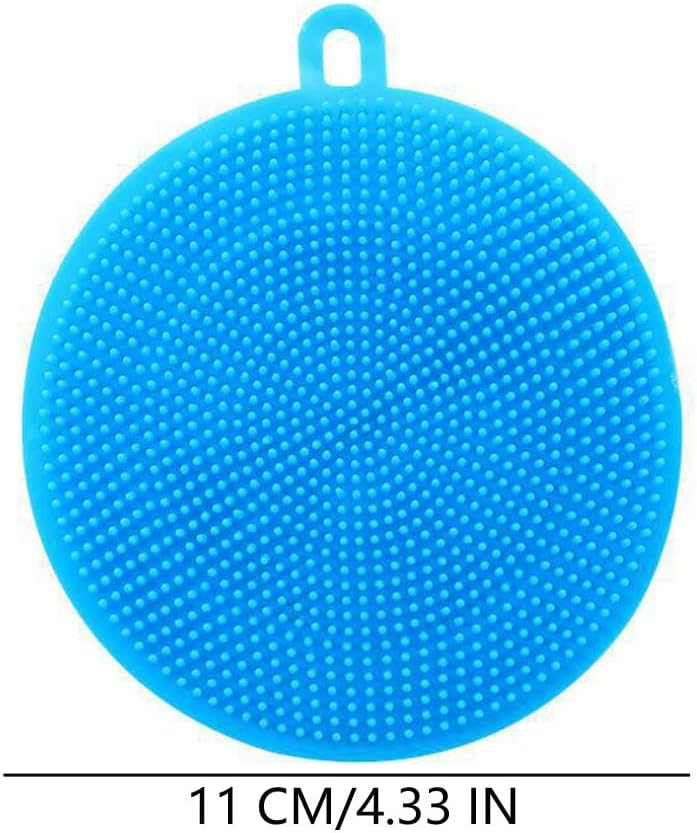 7 PCS Silicone Dish Scrubber, Kitchen Sponges, Silicone Sponge,Dish Brush, Dish sponges, Silicone Sponge Dish Sponges, Kitchen Sponge Double Sided Cleaning Sponges (multicolour)