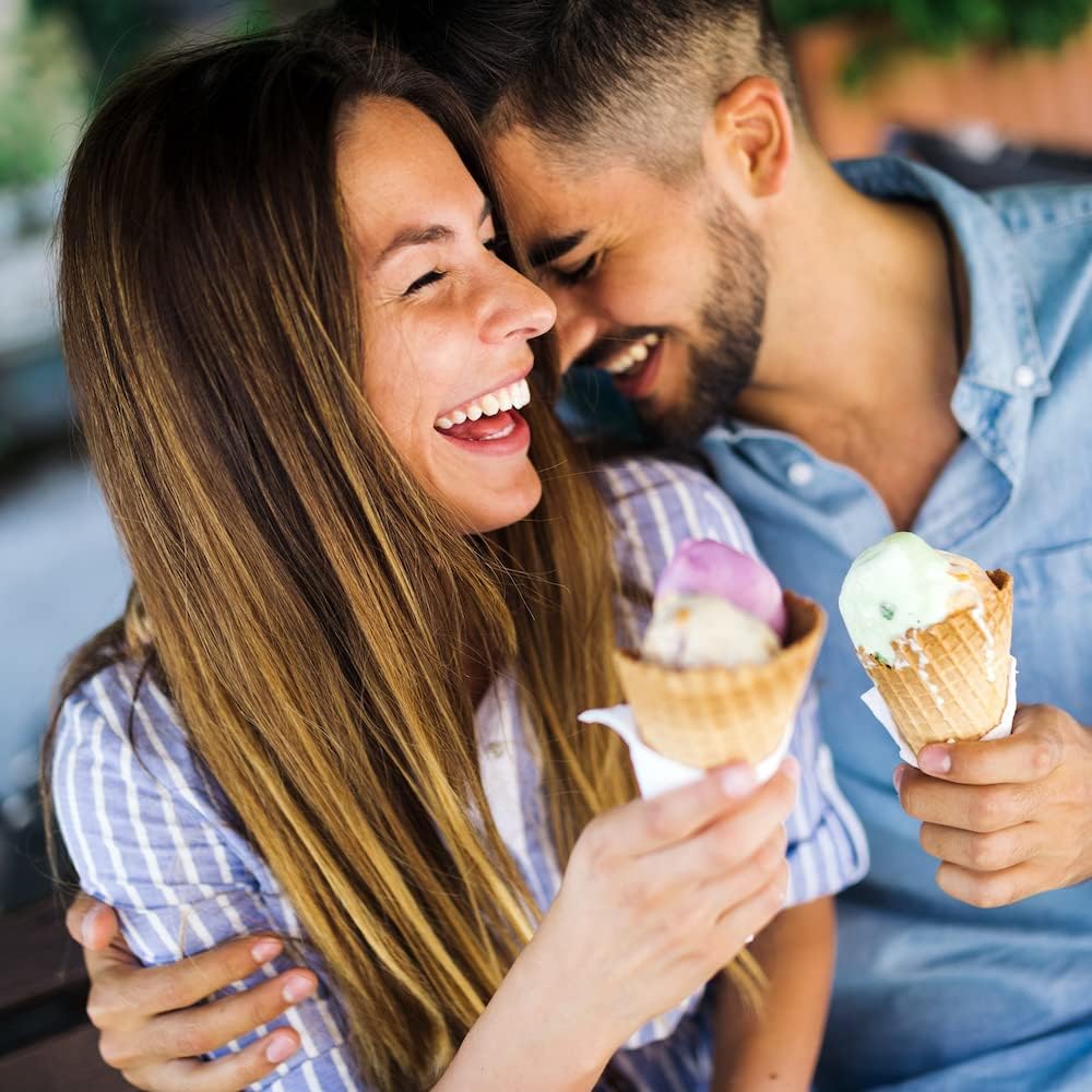 Balci Ice Cream Scoop - Heavy Duty Stainless Steel Icecream Scooper With Non-Slip Rubber Grip - Professional Metal Ice-Cream Spade - Dishwasher Safe – Blue