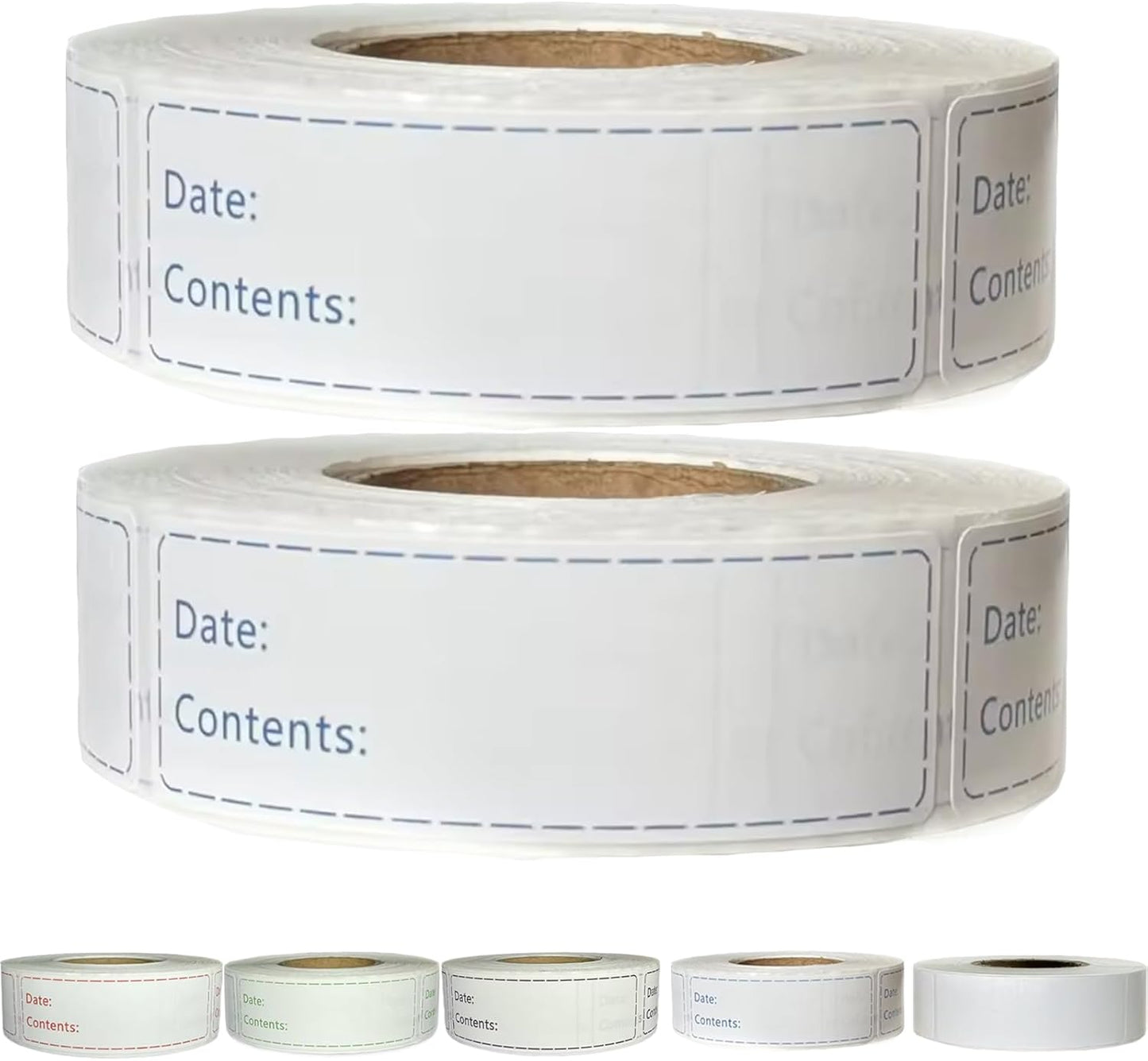 1000pcs Freezer Labels,1x3 inch for Food containers,Food Labels Quick and Easy to Remove- Easy to Write on(Blue)