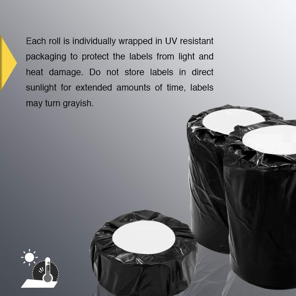 BETCKEY - 4" x 6.5" Large Shipping Labels & Multipurpose Compatible with Zebra & Rollo Label Printer,Premium Adhesive & Perforated[Red, 6 Rolls, 1500 Labels]