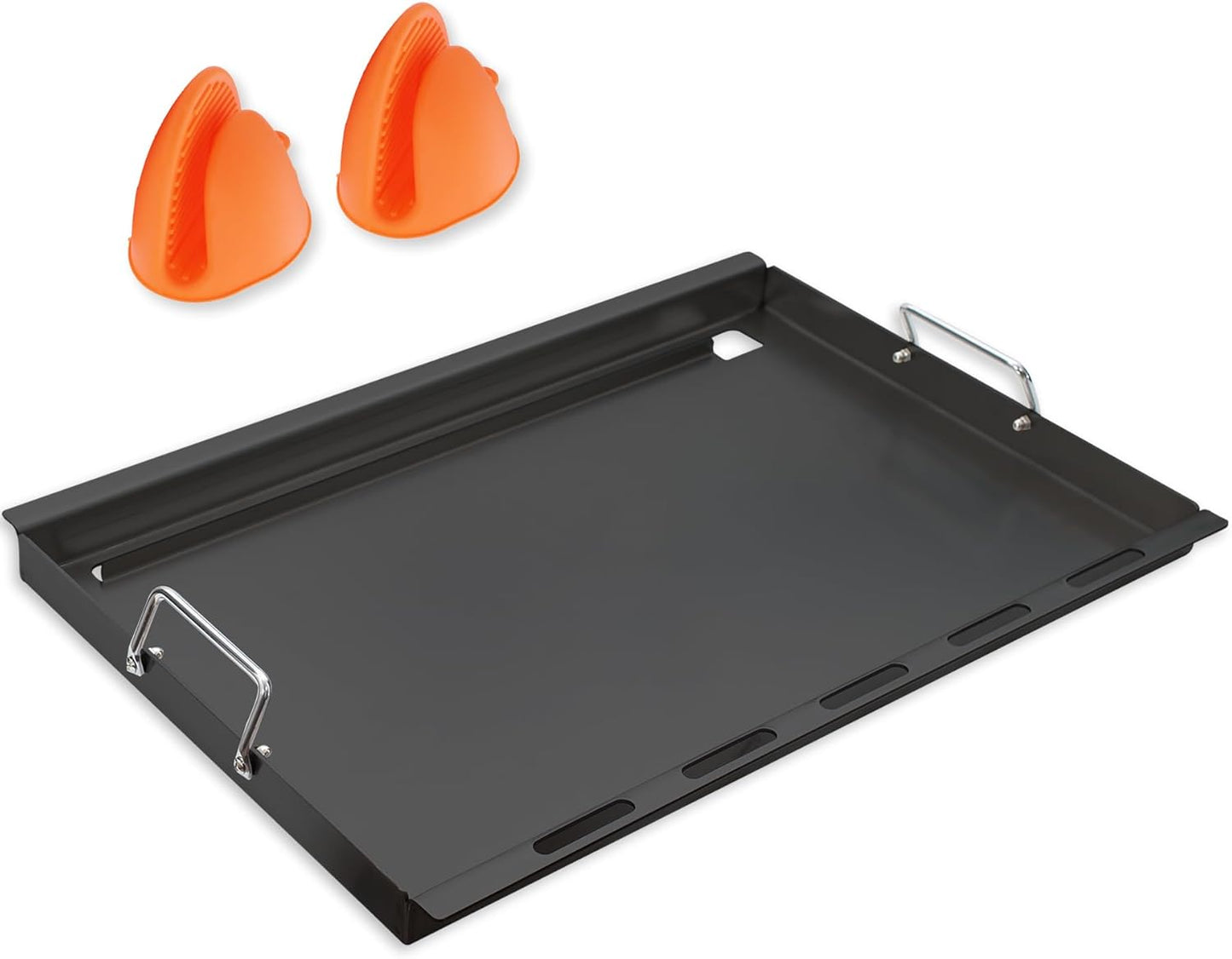 SafBbcue Full Size Griddle Inserts for Nexgrill Replacement Parts 720-0925 720-0925P 720-0925PG Flat Top Griddle for Nexgrill Parts 720-0340 720-0718A, Carbon Steel