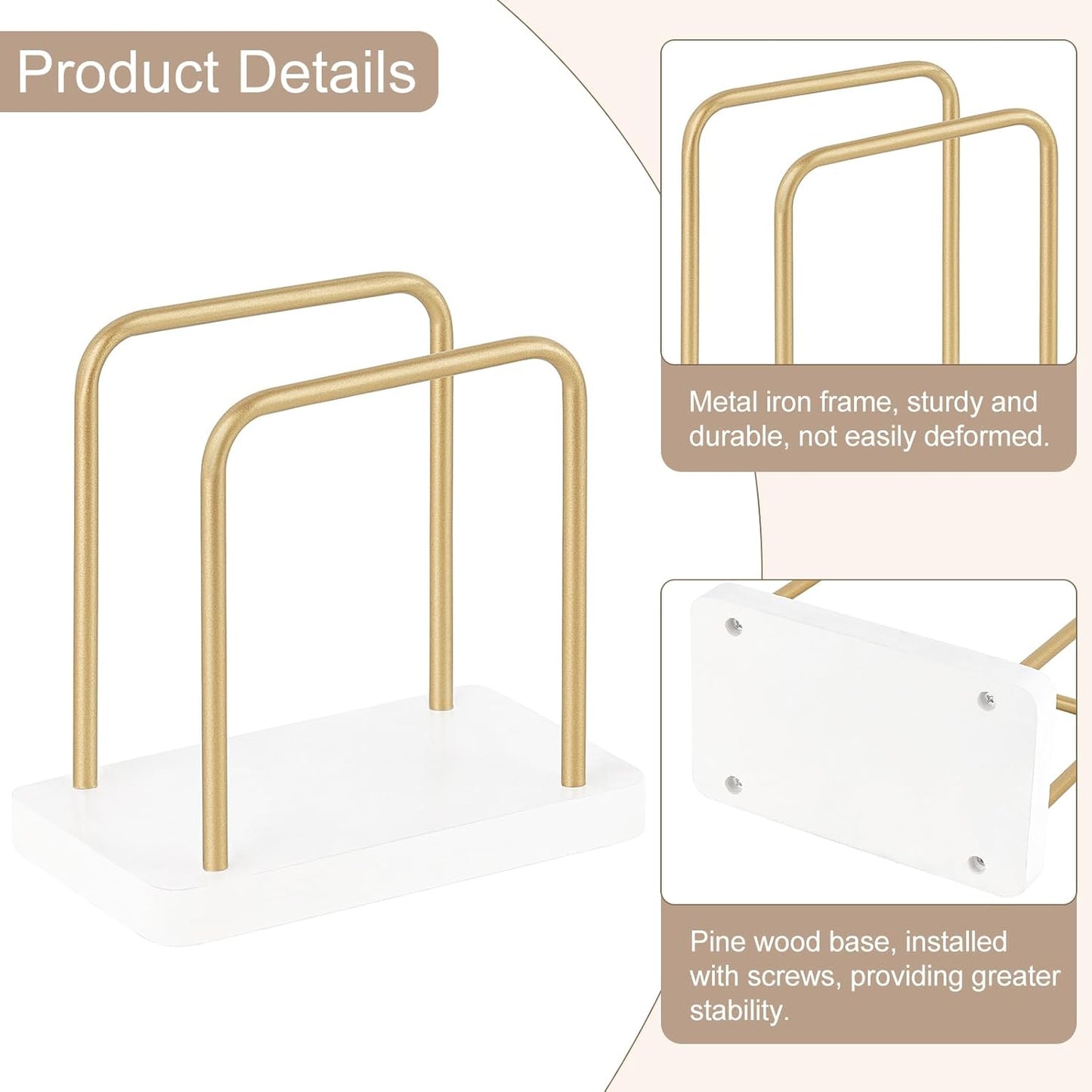 Mkono Napkin Holder for Table Wooden Paper Napkin Dispenser Servilletero for Kitchen Dining Room Cocktail Bar Party Outdoor, White