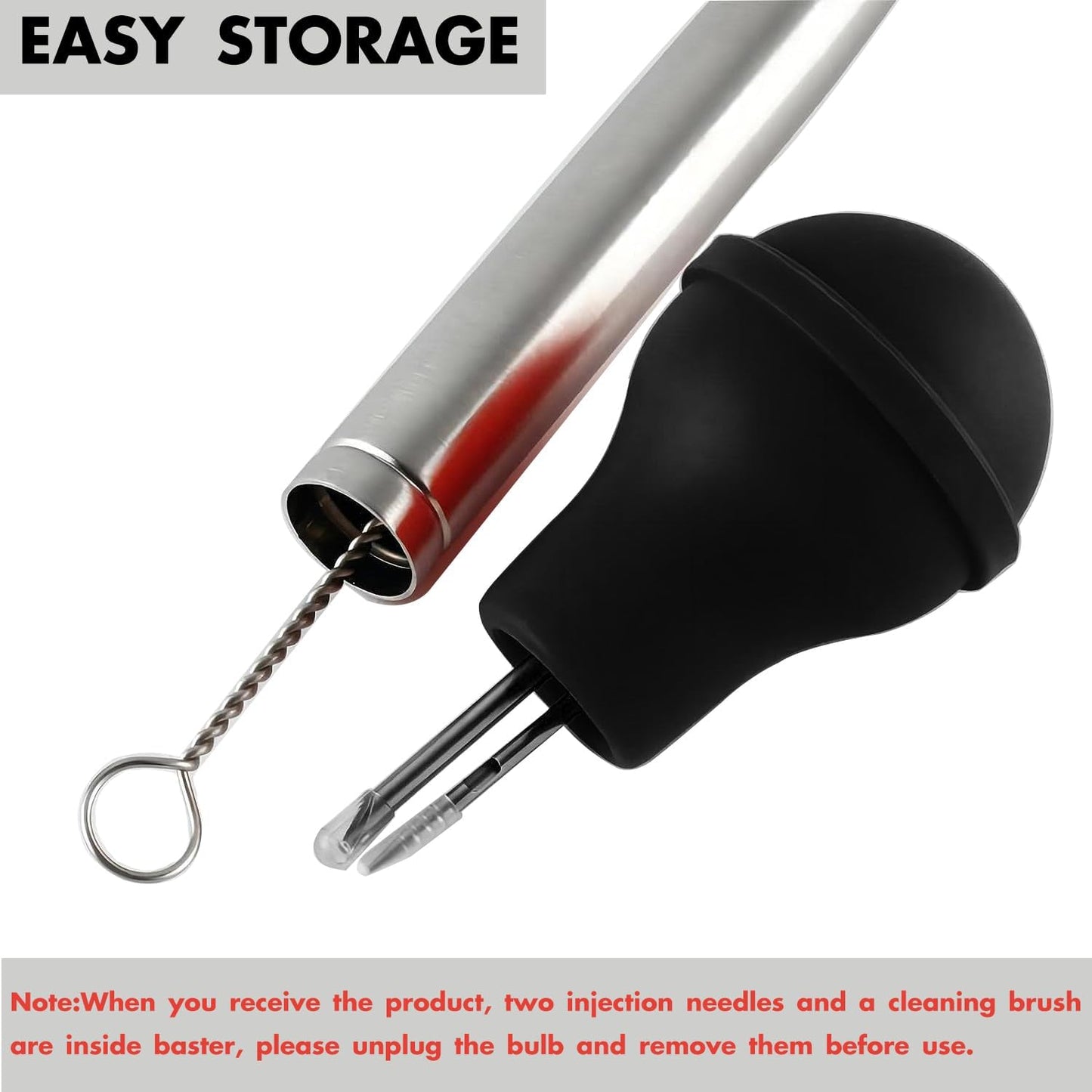 Turkey Baster Syringe Turkey Injector Cooking Seasoning Pump Commercial Grade Roast Duck Turkey Roast Cream Pump