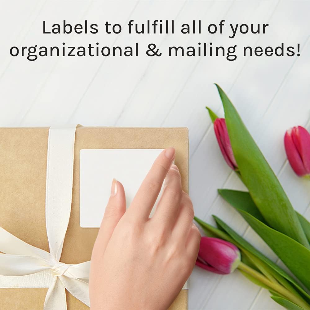 Premium Label Supply White Sticker FBA Labels – 4" x 3.33" – Laser/Inkjet Compatible – (6 per Sheet), 25 Sheets - 150 Total Adhesive Labels