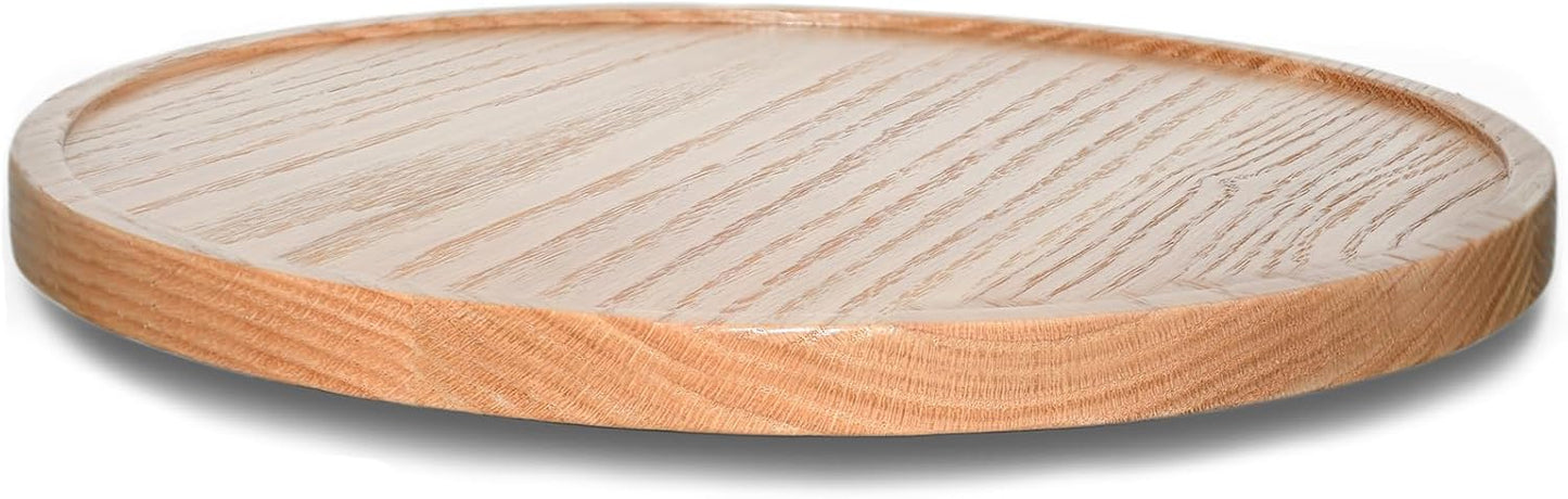 12" USA Oak Wood Lazy Susan Organizer Kitchen Turntable for Cabinet Pantry Table Organize