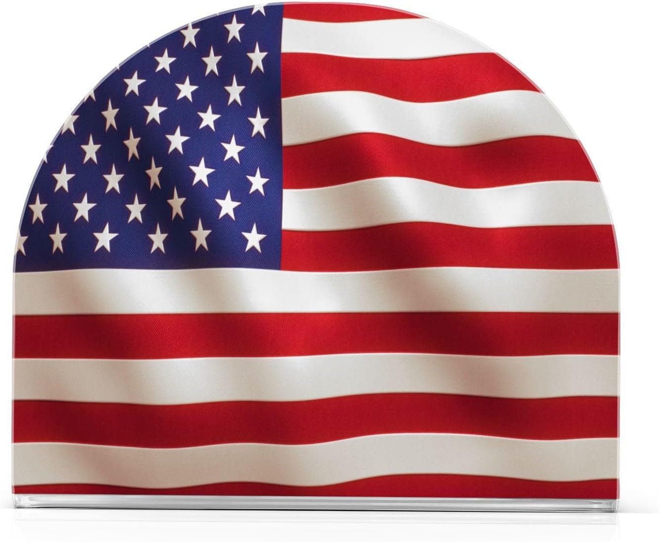 American Flag Napkin Holder for Table Paper Napkins Holder Acrylic Tissue Dispenser Kitchen Dining Room Bathroom Party Car Decor