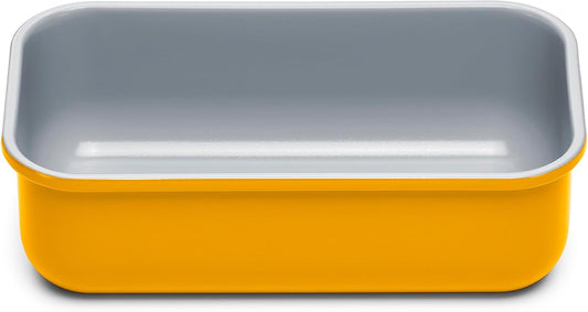 Caraway Non-Stick Ceramic 1 lb Loaf Pan - Naturally Slick Ceramic Coating - Non-Toxic, PTFE & PFOA Free - Perfect for Pound Cakes, Breads, & More - Marigold