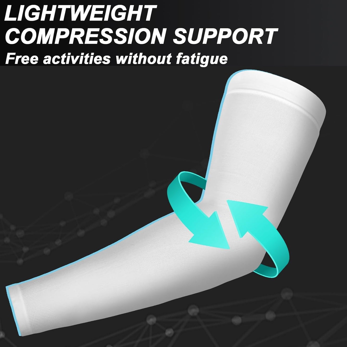 UV Sun Protection Arm Sleeves for Men Women, Cooling Sun Sleeves to Cover Arms Sports Compression Covers for Golf