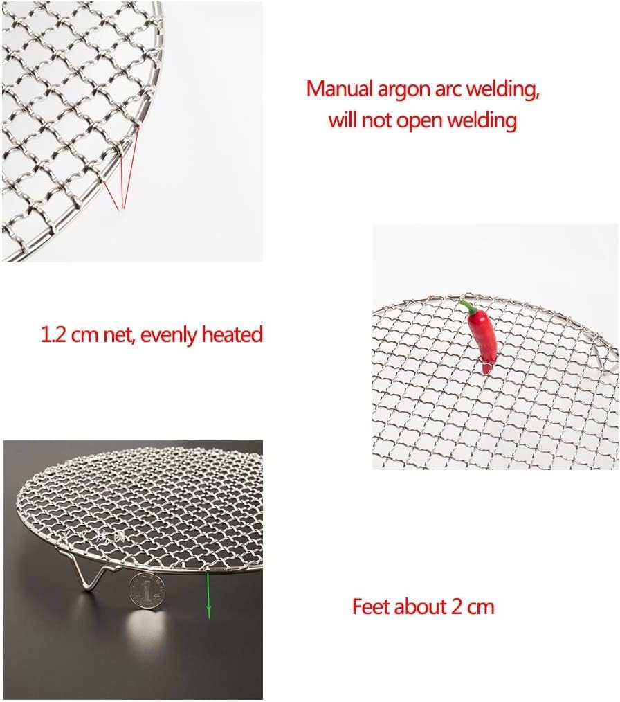 Versatile Round 304 Stainless Steel Cooling Rack Baking,Heat Resistant Rust Proof Sturdy Durable Dia 7"