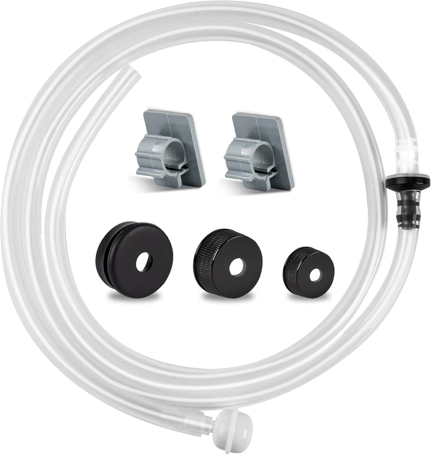 Yofidra Sink Soap Dispenser Extension Kit: Under Sink Dish Soap Dispenser with 47" Tube Hose and Check Valve for Prevent Backflow Countertop Kitchen Sink Accessories