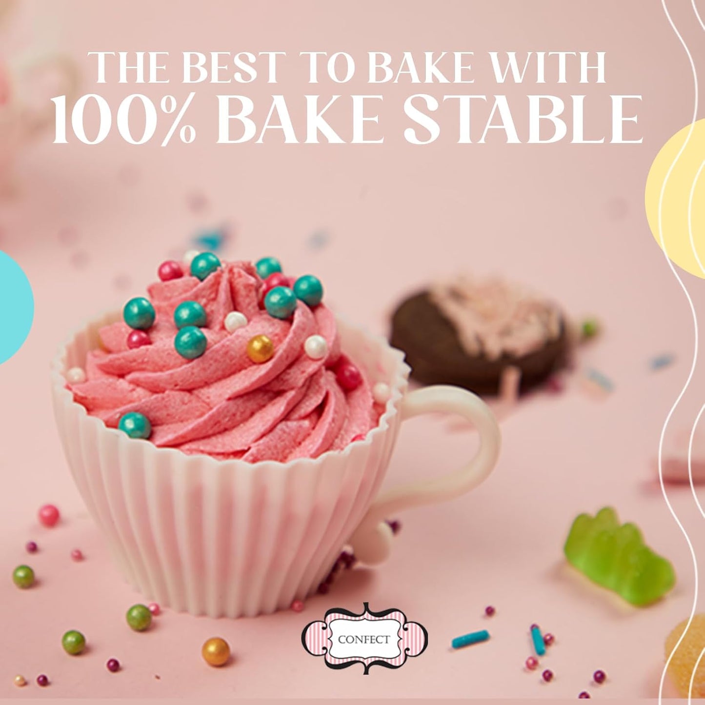 Confect Sprinkles | Under the Ocean Disco Ball Mashup Sprinkles Mix Sea Green, Cyan & Teal Dragees Parrot Green Sparkling Sugar for Cakes & Cupcakes Decoration Assorted pack of 5 | Dairy-Free, Palm Oil-Free - 5 Oz