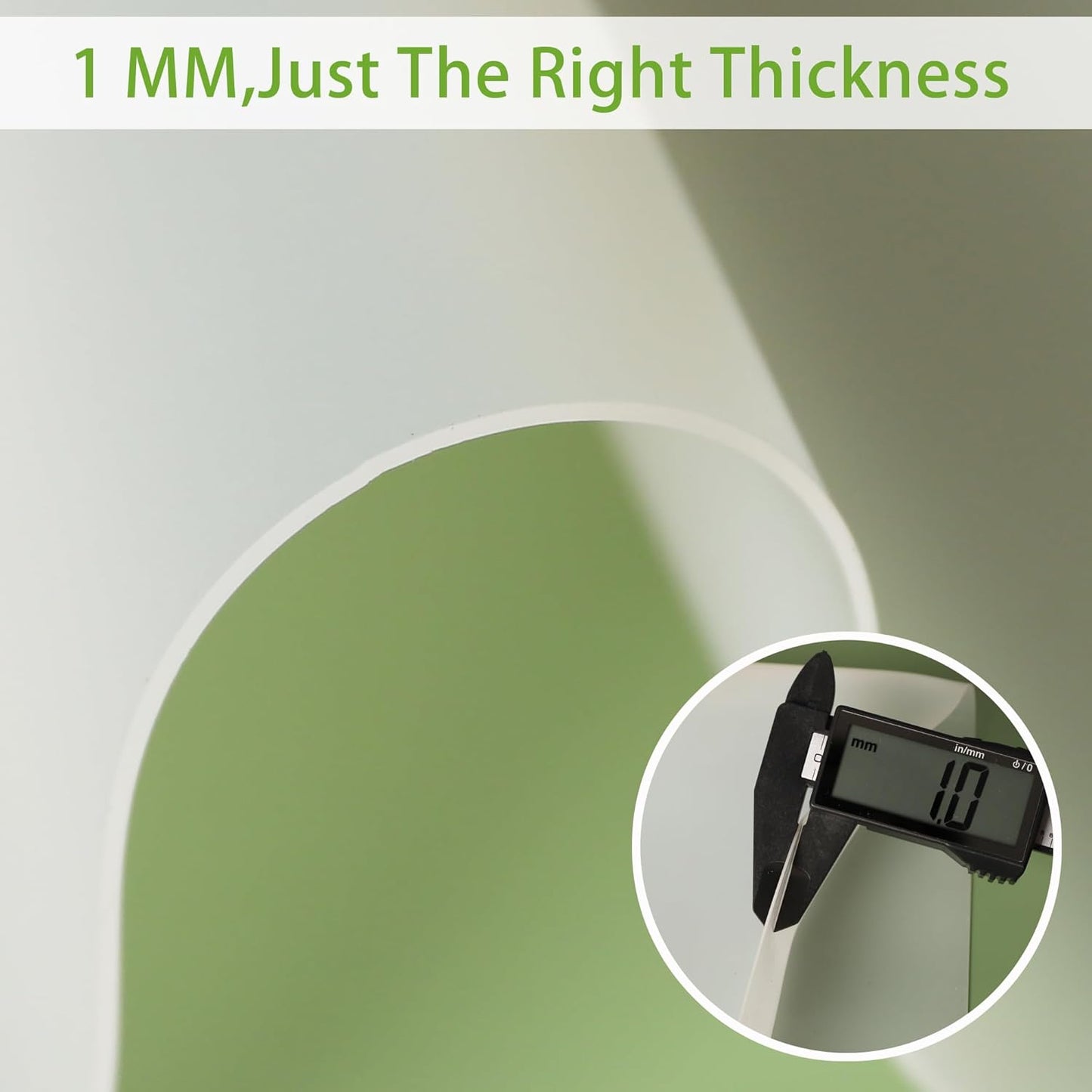 4 Pack Silicone Mats for Kitchen Counter: Translucent 10.24 x 14.2 inch (1 MM Thick) - Non-Slip Countertop Protector Liner - Heat Resistant Non-Stick Baking Mat for Pastry