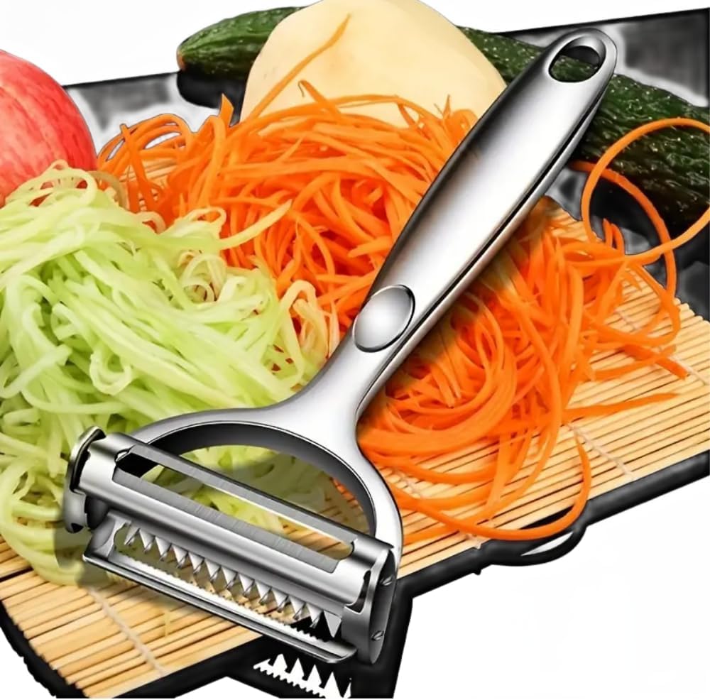 Multifunction Vegetable Peeler Julienne Peeler for Kitchen (2-in-1 peeler)