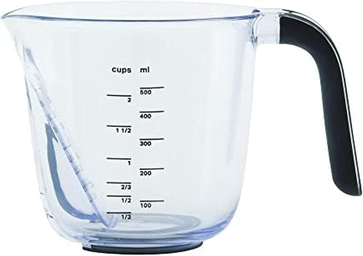 KitchenAid Universal Easy View Angled Measuring Cup, Medium, Clear with Black Handle