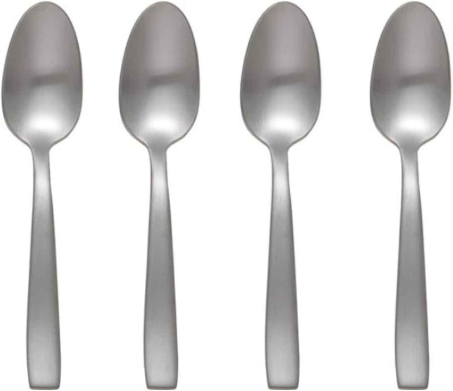 Oneida Everdine Everyday Flatware Teaspoons, Set of 4, 18/0 Stainless Steel, Silverware Set