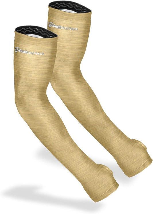 FARMER'S DEFENSE Sleeves | UV Cooling Sleeves | Anti-Scratch Sun Protection Arm Sleeves for Gardening Harvesting Outdoors