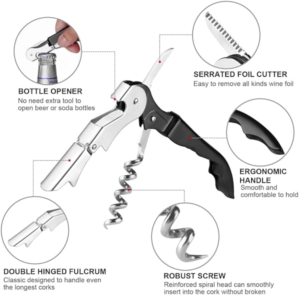 The Wine Chic Engraved Wine Key Corkscrew with Quote and Funny Sayings, Unique Back to School Gifts for Moms and Wine Lovers (Homework Helper (Liquid Edition))