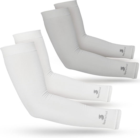 SportsTrail Cooling Arm Sleeves for Men & Women – Breathable, UV Sun Protection, Sports Arm Sleeves for Women, Men & Youth