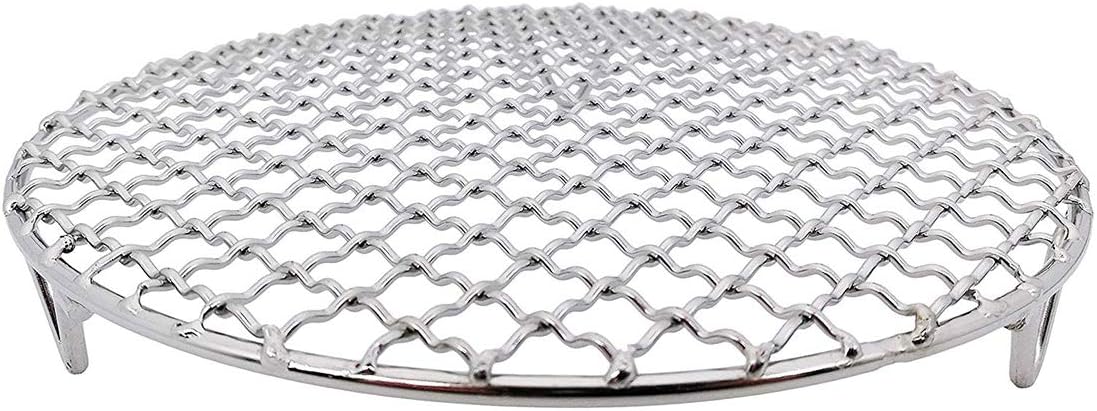 Versatile Round 304 Stainless Steel Cooling Rack Baking,Heat Resistant Rust Proof Sturdy Durable Dia 9.8"