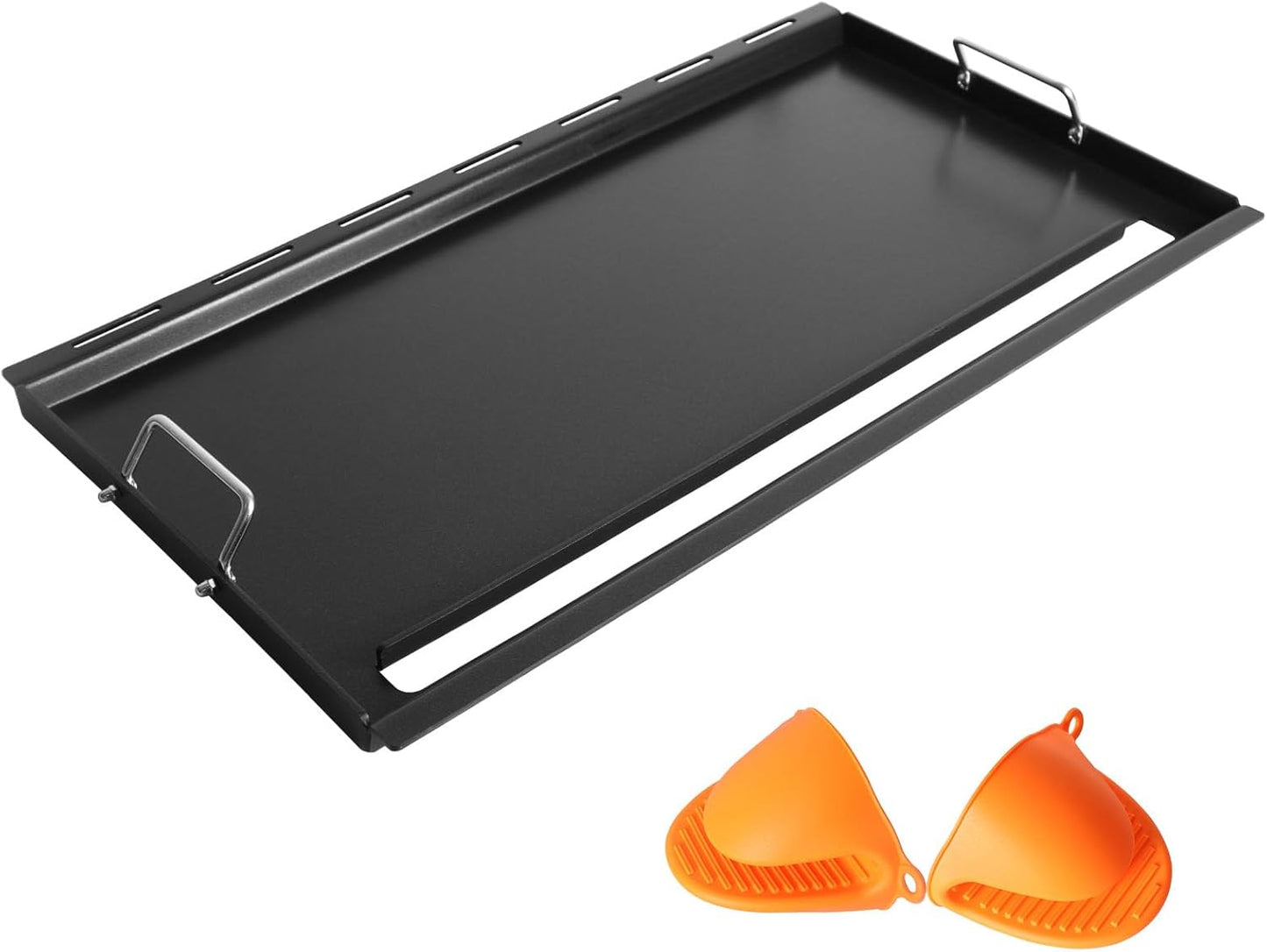 6789 Full Size Griddle Inserts for Weber Genesis II 400 Series Flat Top Grill Plate with Handles for Weber Genesis II E-410 S-410 E-435 S-435 LX E/S-440