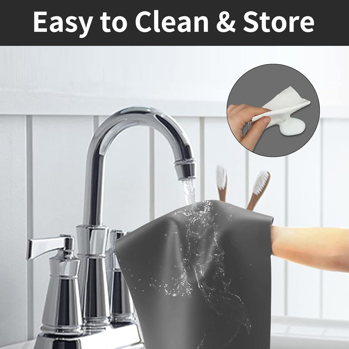 2 MM Super Thick Large Silicone Mat, 47.2"x23.6" Silicone Mats for Kitchen Counter, Non-slip Heat Resistant Mat,Thicken Kitchen Counter Mat, Waterproof Countertop Protector for Craft (Black)