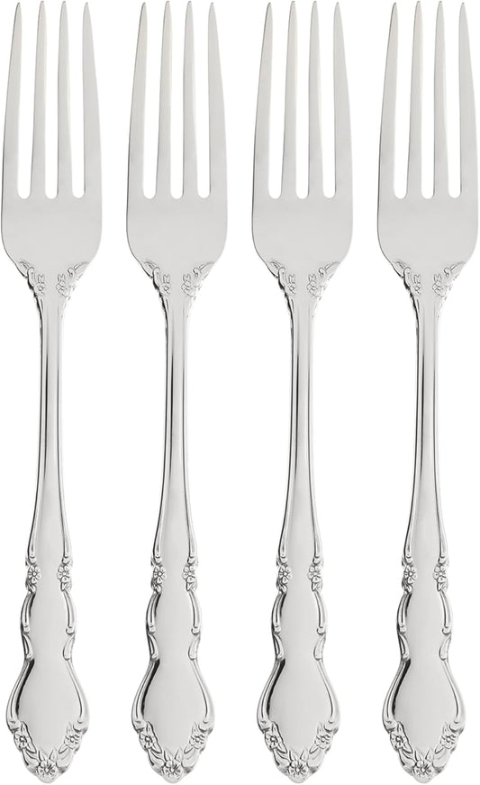 Oneida 2766004G Dover Fine Flatware Dinner Forks, Set Of 4