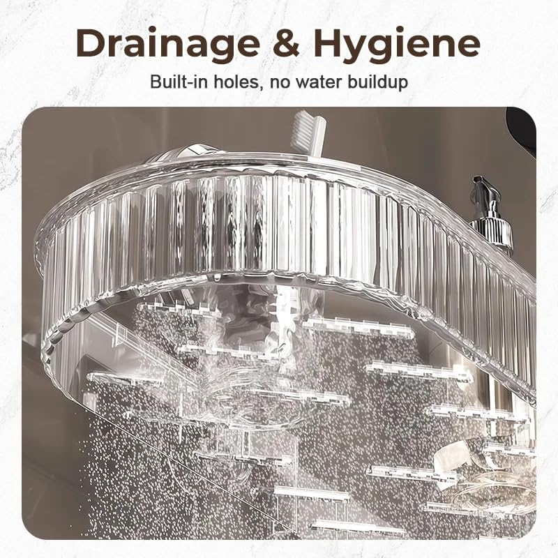 2025 NEW Universal Removable Faucet Storage Rack, Thickened and widened panel design, Removable faucet storage rack installs, no drilling required, residual water automatically drains away (White)