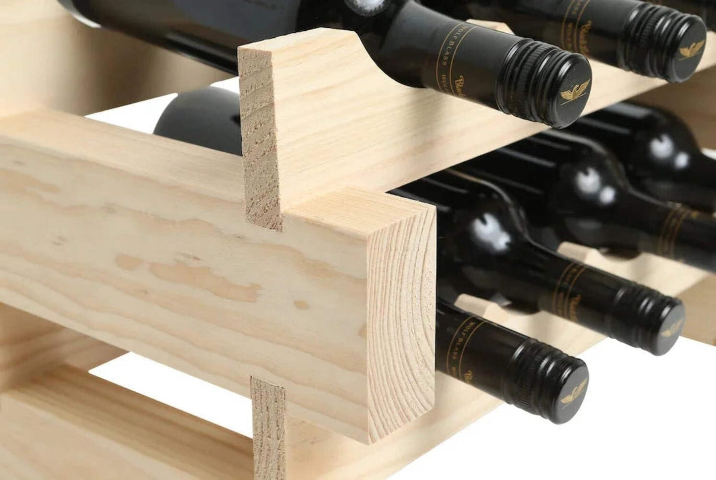 54 Bottle Wine Rack Dark Stain