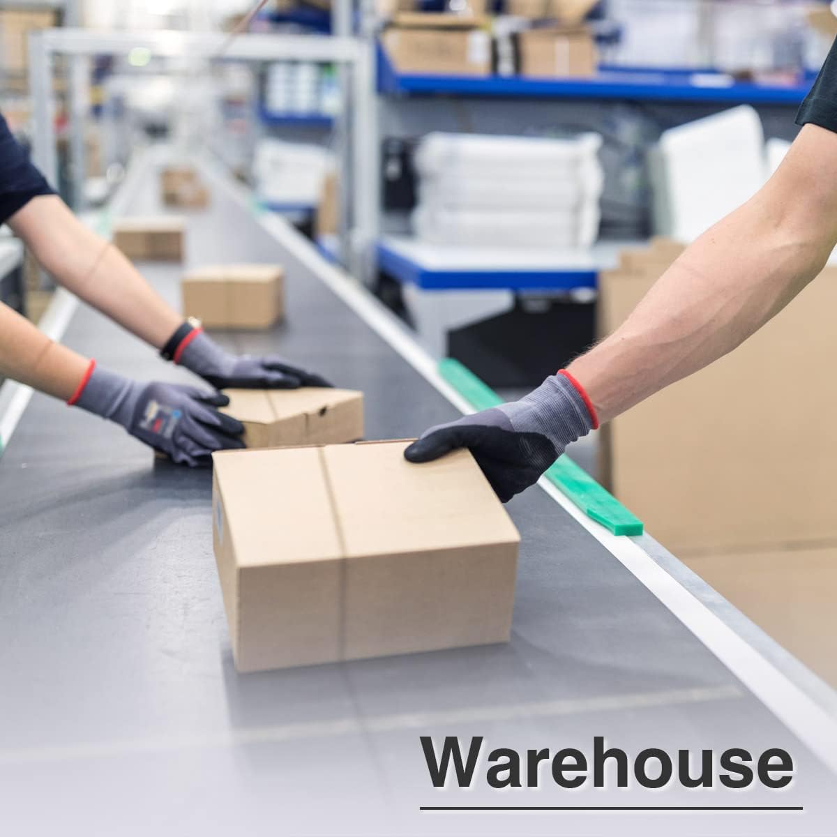 KAYGO Safety Work Gloves MicroFoam Nitrile Coated-60 Pairs, KG18NB,Seamless Knit Nylon Glove with Black Micro-Foam Nitrile Grip,Ideal for General Purpose,Automotive,Home Improvement, Large