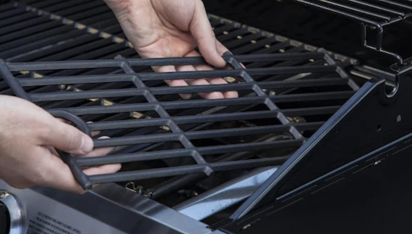 Uniflasy Cast Iron Cooking Grates fits CharBroil 2-Burner 463630021 463655021 463655421 463655621,Grids for Charbroil 463660421 463654022 463660021 463644220 463632320 Replacement Grill Grates