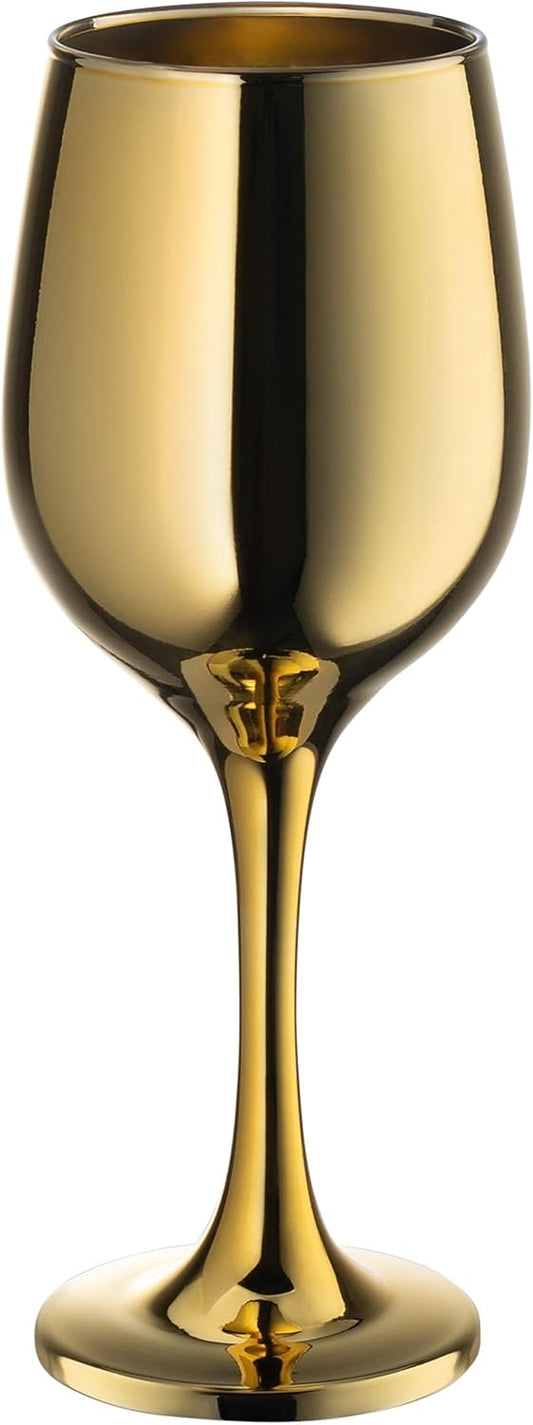 Vikko Décor Wine Glasses, 14 Oz Fancy Wine Glass With Stem For Red And White Wine, Thick And Durable Wine Glass, Dishwasher Safe, Great For Wine Tasting, Set Of 6