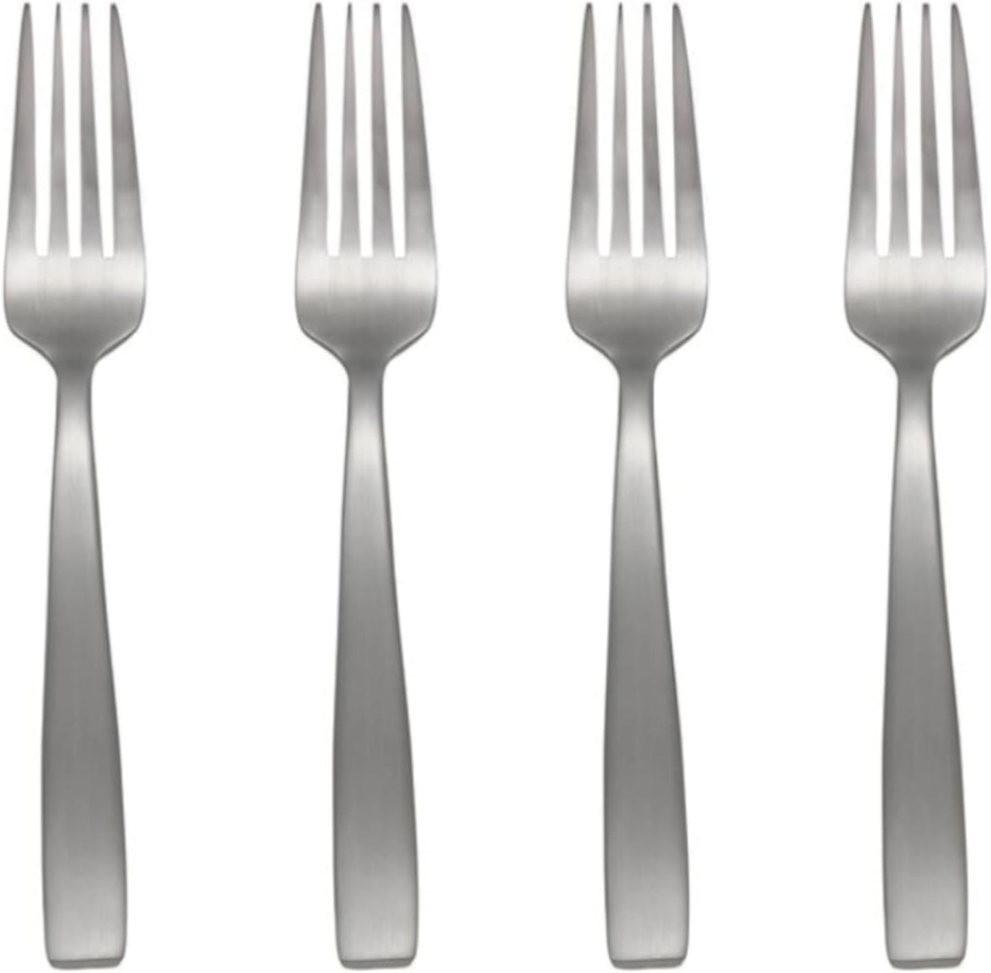 Oneida Everdine Everyday Flatware Dinner Forks, Set of 4, 18/0 Stainless Steel, Silverware Set