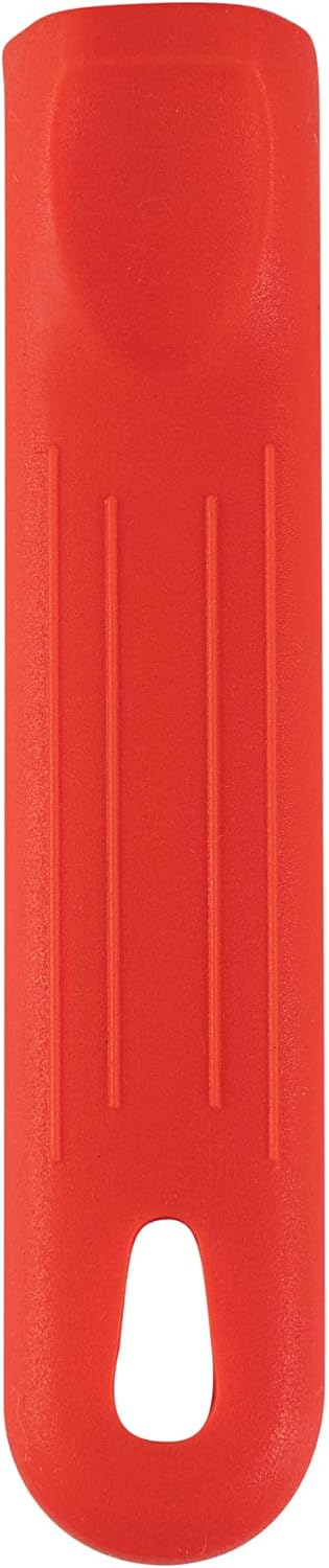 Restaurantware-Met Lux Pan Handle Sleeve, 1 Removable Pan Handle Cover - Fits 14-inch Pans, Aluminum Pans Sold Separately, Red Silicone Holder Sleeve, Dishwashable, No-Slip