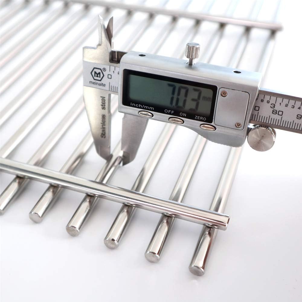 17" Grill Grates for Nexgrill 4-Burner 720-0830H 720-0783E Nexgrill Replacement Parts 5 Burner 720-0888N 720-0888 720-0697, Cooking Grate Grill Parts for Kenmore, Uniflame and More