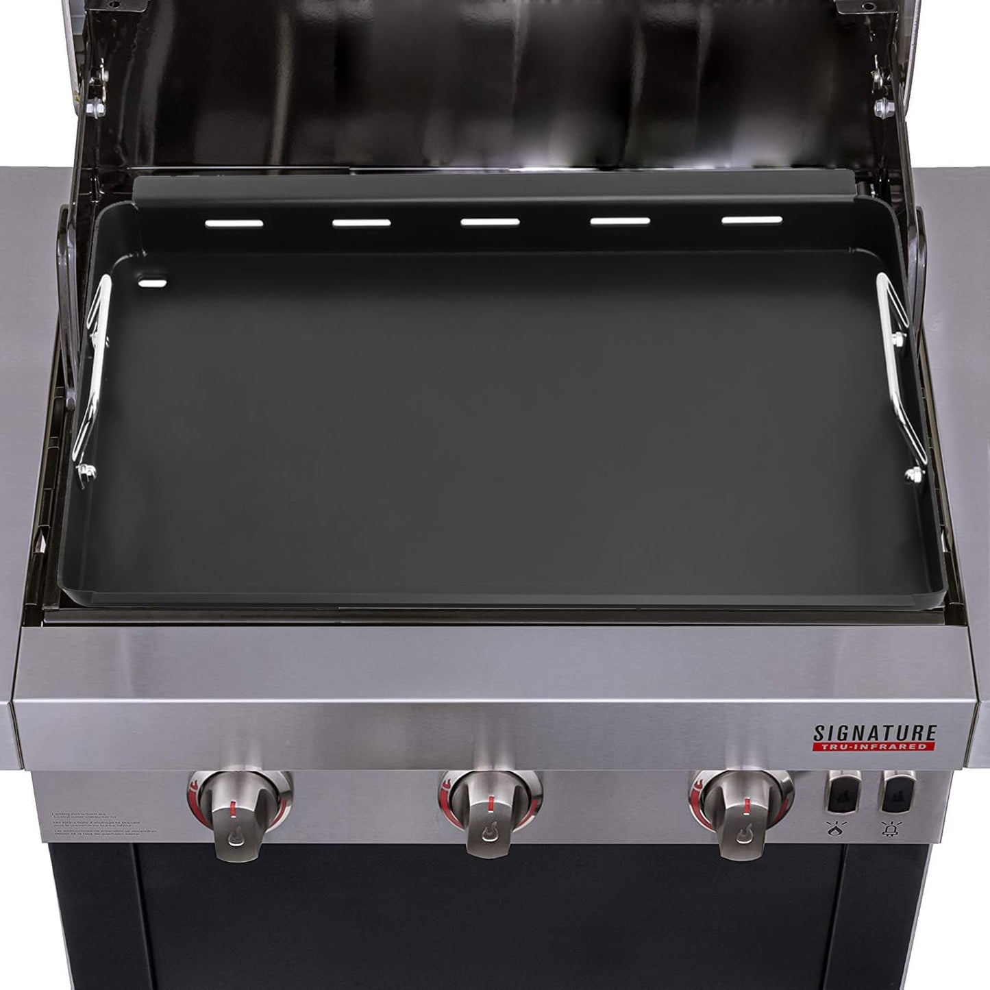 17" Griddle Insert Parts for Charbroil TRU Infrared 3 Burner 463242516 466242515 466242516 466242615 466242616 463355220 463342420 Grill Griddle Insert for Charbroil Grill Replacement Parts