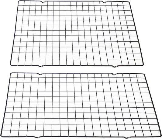 15.7''x9.8' Multi-Functional Cooling Racks -2PCSBaking Cooling Racks - Cookie Cooling Racks for Kitchen, Great for Cooling Biscuits/Bread/Paper Cups Cakes (2PCS 15.7''x9.8'')