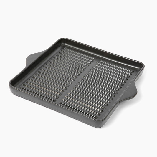 Larder & Vine Indoor/Outdoor Ceramic Stoneware Grill Pan Handmade in Italy